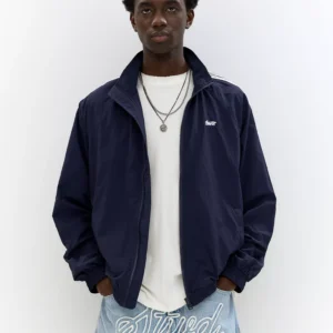 STWD raincoat with side stripes